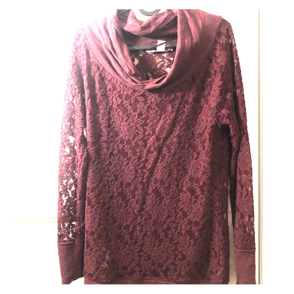 Lace long sleeve.